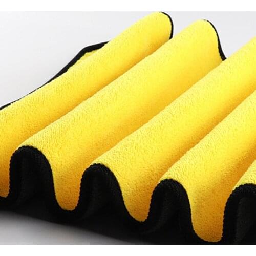 Microfiber Towel Soft Water Absorption Car Auto Vehicle Washing Cloth Towel kitchen Cleaning Rag Tool