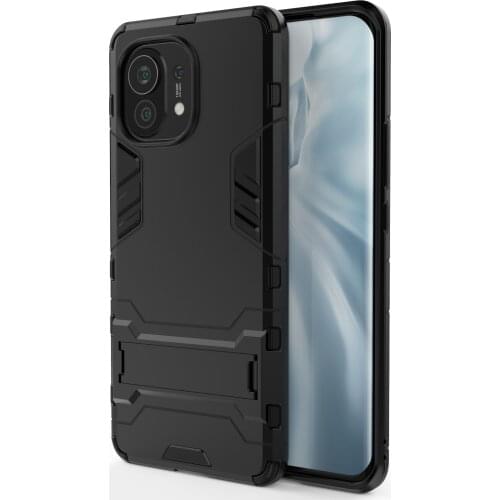 For XIAOMI M11 M2011K2C Case Shockproof TPU Bumper Holder Stand Armor Phone Cover