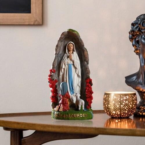 Virgin Mary Religious Statue Catholic Church Home Resin Ornament