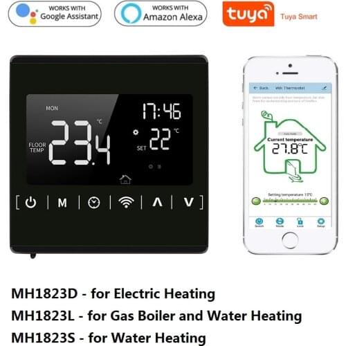MH1823 TuYa Smart Wifi Thermostat Water/Electric Floor Heating Water/Gas Boiler Temperature Controller