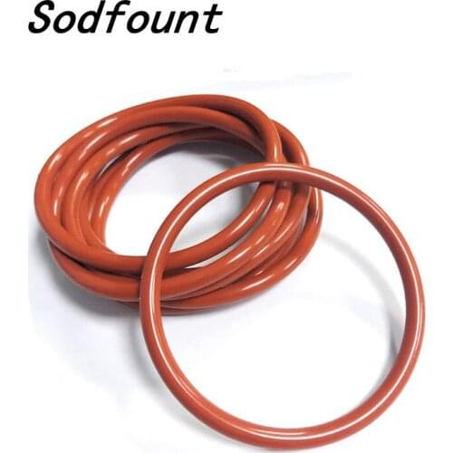 HIGH QAULITY 10pcs 90mm OD 3mm Thickness Red Silicone O Ring Oil Seal Gasket