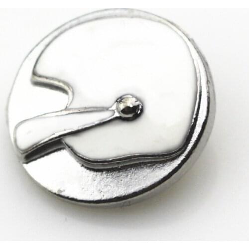 10pcs/lot Enamelfootball helmet snap button charms fit 18mm sports ginger snaps button jewelry diy bracelet&bangle