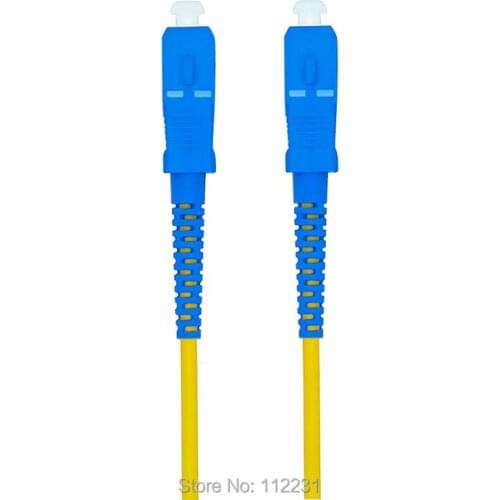 15Meters SC/PC-SC/PC,3.0mm,Singlemode 9/125,Simplex,Optical Fiber Patch Cord Cable,SC to SC