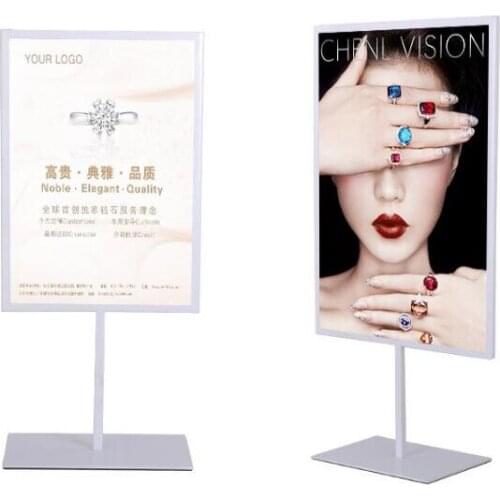 2pcs High quality Double-sided poster stand A3&A4 metal cafe table sign advertising promotion desk display stand rack