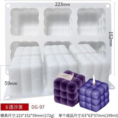 3D Candle Silicone Mold DIY Handmade Candle Glue Wax Mold Creative Candles Mold Candle Making Mold Resin Mold Silicone Mold