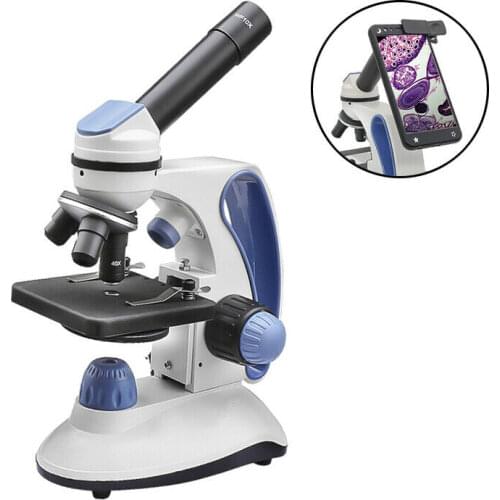 40X-1000X Biological Microscope Scientific Research LED Lighting Monocular Metal Microscopio Observe Microorganisms Gifts