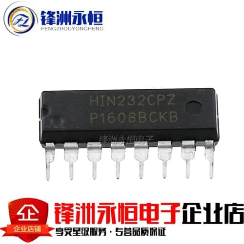 5PCS/LOT HIN232CP HIN232CPZ DIP-16 RS-232 transmitter / receiver