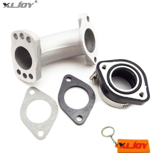 XLJOY VM24 Carb Intake Adapter Boot Rubber Pipe Manifold Flange Gasket For 150cc 160cc 200cc 250cc Moped Scooter Pit Dirt Bike