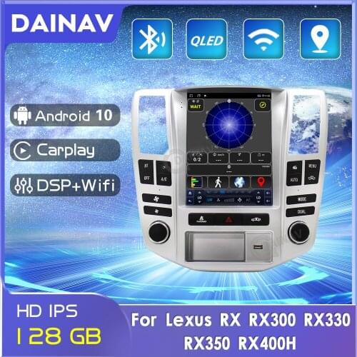 128GB 2 Din Android Car Radio for Lexus RX RX300 RX330 RX350 RX400H 2004-2008 Car Autoradio GPS Navigation Multimedia DVD player