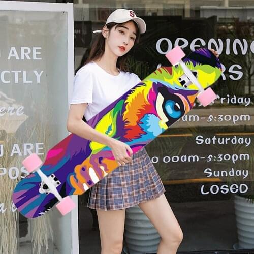Long Board Skateboard Beginner 107cm/42in Longboard Bearing Skate Board Aluminium Truck Abec-7 Carton Steel 7in