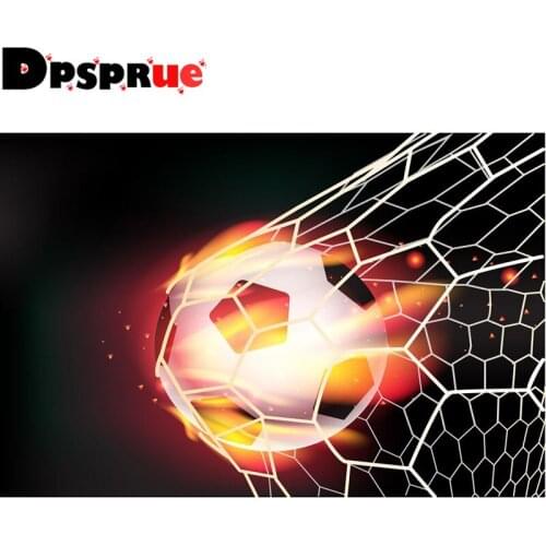 Dpsprue Full Square/Round 5D Diy Diamond Painting Cross Stitch "Foot Ball" Diamond 3D Embroidery Mosaic Home Decor Gift D051
