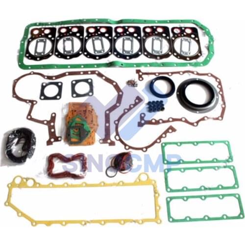 6D24 6D24T Engine Gasket Kit For Hyundai Kobelco SK400-3 Excavator Kato MG530 Crane and Truck