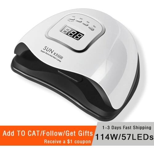 SUN X5MAX 180W/72W/36W UV Nail Lamp Professional Nail Dryer LED Lamp For Curing Gel Polishing Manicure Ice Lamp Free Shipping