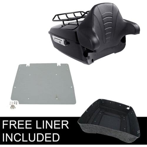 Motorcycle King Pack Trunk Rack Backrest Plate For Harley Tour Pak Road King Street Glide Electra Glide 2014-2020