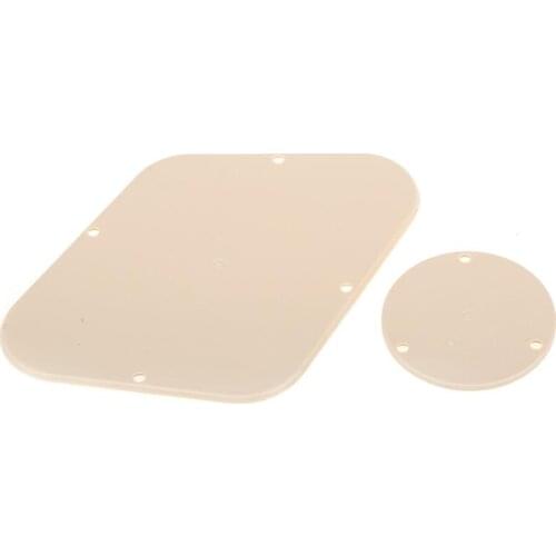 Musiclily Pro LP Control BackPlate and Switch Plate Cavity Cover for China Made Epiphone Les Paul Standard, 1Ply Cream