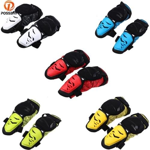 POSSBAY Red Yellow Green Blue White Knee Pads Protective Gear Off Road Motocross Outdoor Sports Cycling Safety Protector Kneepad