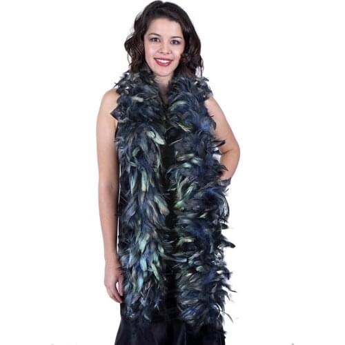 2Meters Natural Rooster Feathers Boa For Crafts DIY Carnival Shawl Decoration Wedding Clothes Accessory Chicken Plumes Wholesale