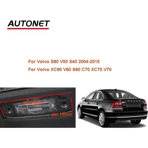 Fisheye rear view camera For Volvo S80 V50 S40 XC90 V60 S60 C70 XC70 V70 rear camera/ AHD720P backup camera/license plate camera