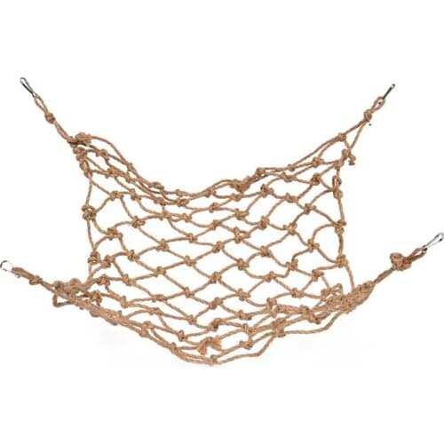 Pet Bird Climbing Net Bird Parrot Toys Hemp Rope Training Climbing Toy Pet Bed Bird Toy Pet Supplies