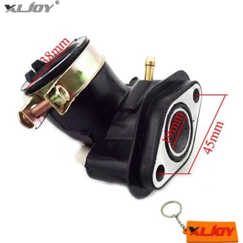 XLJOY Intake Manifold Inlet Pipe For SUNL Baotian Znen Jmstar Chinese Moped Scooter GY6 50cc Engine Carburetor Carb