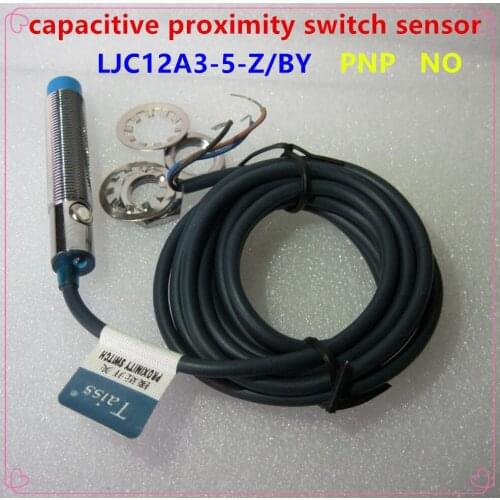 High Quality M12 Three Wire DC6-36V PNP NO 1-5mm distance measuring capacitive proximity switch sensor - LJC12A3-5-Z/BY