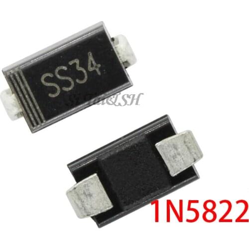 100pcs 1N5822 SMA SS34 smd do-214ac IN5822 Schottky diode ss34