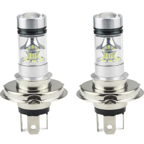 2PCS H4 H7 LED Bulb 100W 3030 20SMD 6500K 12V LED Fog Lights Super Bright White Led Auto Lamp H4