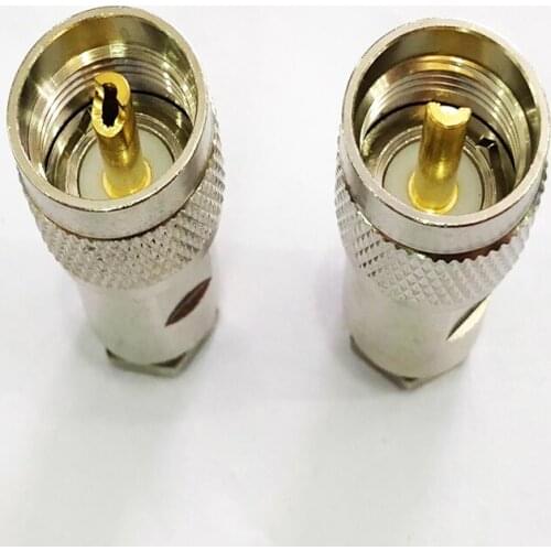 5pcs UHF PL259 Male Clamp Connector for LMR400 RG213 50-7 7D-FB RF Coax Coaxial Cable