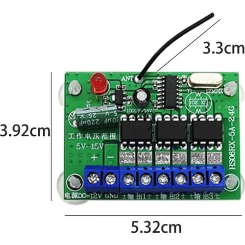 6-Channel 2.4G Wireless Remote Control Receiving Module Spare Accessories