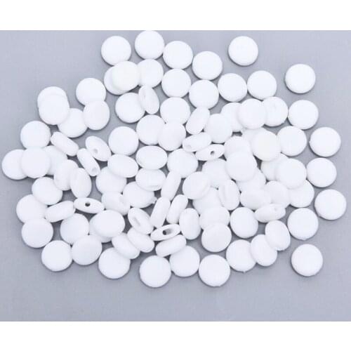 New 100pcs 10mm Flat Adjustment Buckle Beads Silica Gel Bottons for Mask Elastic Cord Stopper Rope Lock DIY Strap Cord End