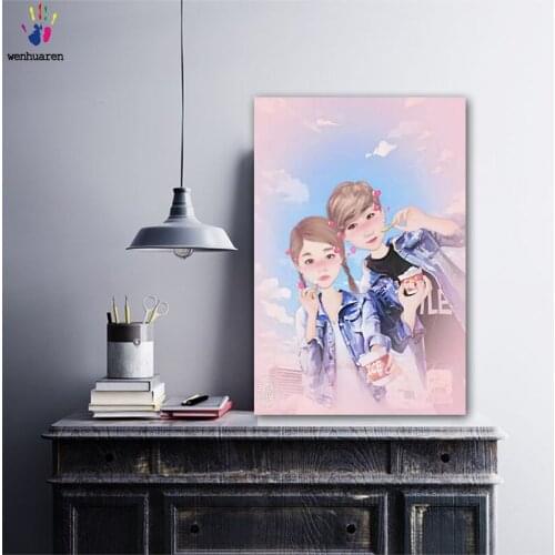 DIY colorings pictures by numbers with colors couples picture drawing painting by numbers framed Home