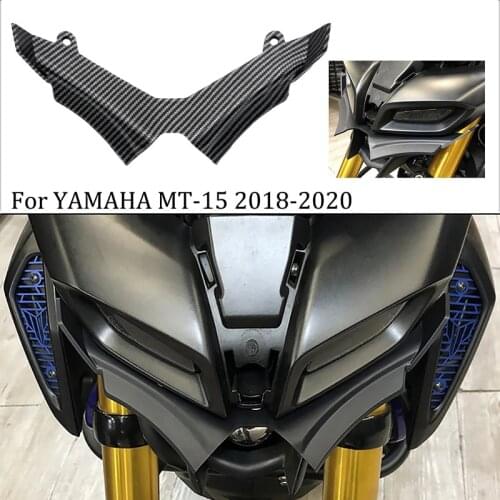 For Yamaha MT15 MT-15 2018-2021 Wings Front Pneumatic Fairing Wing Tip Protective Cover Carbon Fiber