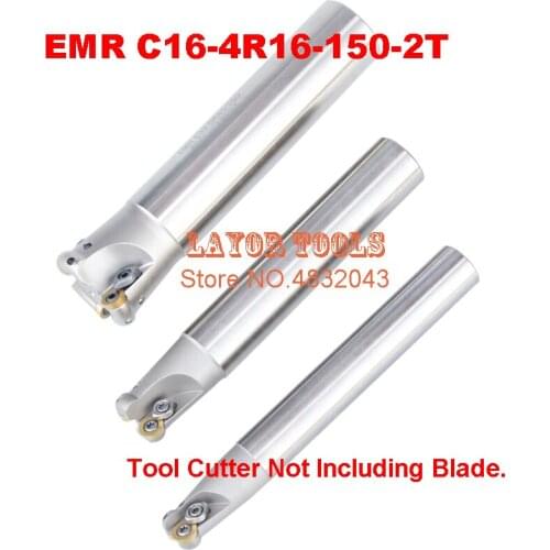 EMR C16-4R16-150-2T R4 indexable End Mill,Milling tool,R4 Toroidal Cutter For Milling Machine,2F Dia 16mm,For RPMT0802MO Inserts