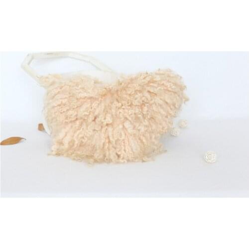 Curly Wool Blanket Newborn Basket Stuffer Photography Prop Layer Background Rug Backdrop Photo Props