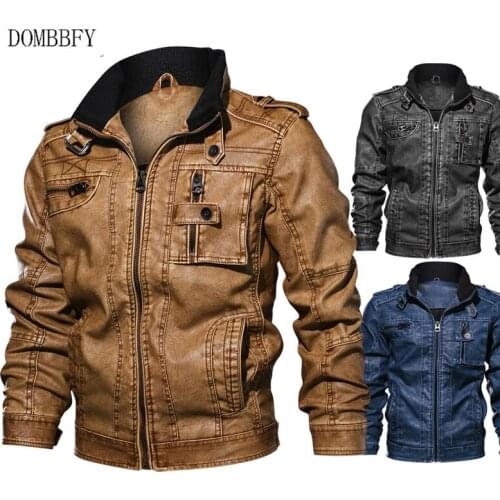 Military Pilot PU Leather Jacket Men Casual Multi-Pocket Bomber Flight Coat Windbreaker Motorcycle Biker Faux Leather Jacket 7XL
