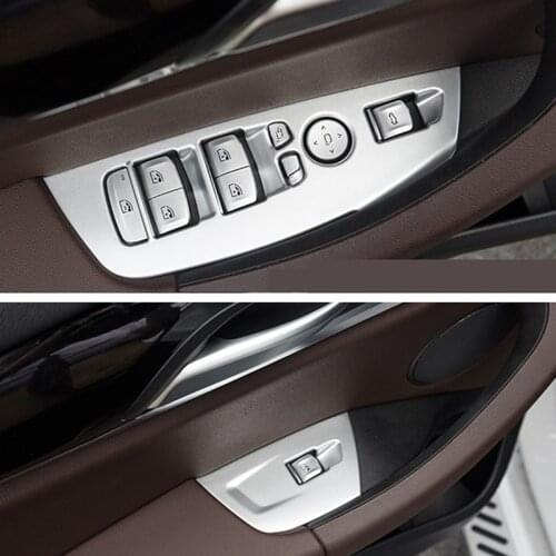 For Peugeot 4008 2012-2016 Stainless Steel Car air condition AC adjust switch button cover trim sticker car styling