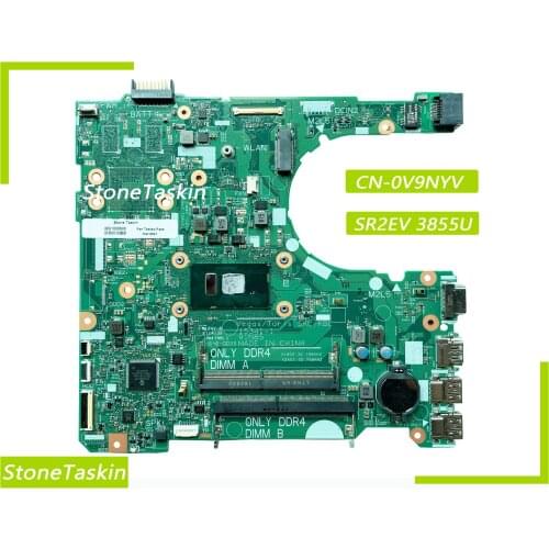 Best Value CN-0V9NYV for DELL 3568 Laptop Motherboard 16808-1 15341-1 SR2EV 3855U CPU DDR4 100% Tested
