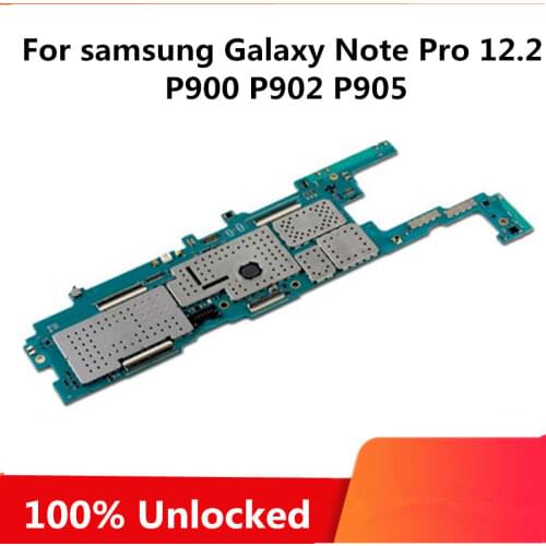 Factory Unlock For Samsung Galaxy Note Pro 12.2 P900 P902 P905 Motherboard Wiith Full Chips Original Logic Board