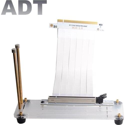 Riser White Graphics Card Vertical Kickstand Bracket Base Magnetic Standoff for PCI-E PCI-E 3.0 16X GPU Extension Cable