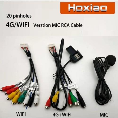 Hoxiao Car Stereo Radio RCA Output Wire Aux-in Adapter Cable