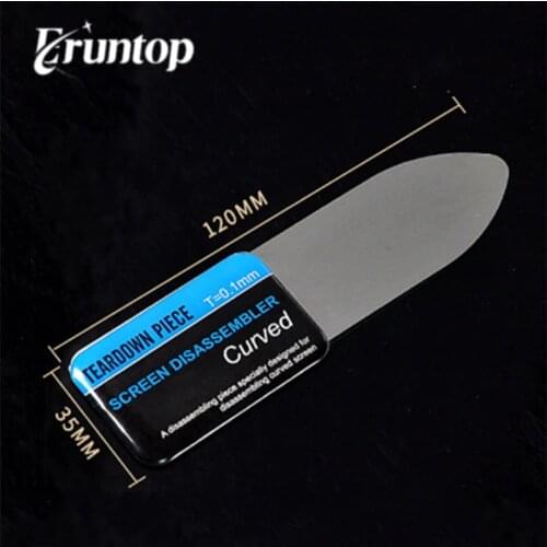 1PCS Thickness 0.1mm Curved Screen Disassembler Stainless Steel Pry Sheet for Sumsung S6 S7 Edge Disassembling Repair Open Tool