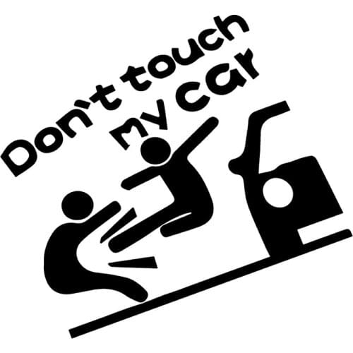 S50724# Various Sizes/Colors Car Stickers Vinyl Decal Don't Touch My Car V2 Motorcycle Decorative Accessories Creative