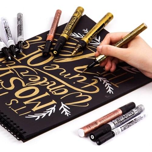 SAKURA High-Gloss Paint Pen 0.7/1/2MM Is Used for Painting Drawing Signature Multi-Color Art Supplies Imported From Japan