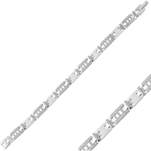 Silver 925 Sterling Zircon Cubic Zirconia Bracelet