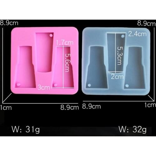 Bottle Key Chain Silicone Mold DIY Baking Tool Flip Sugar Chocolate Cake