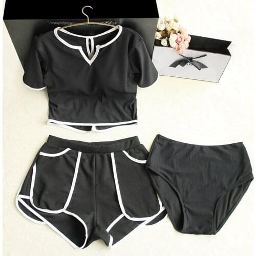 Staerk Black Two-piece Swimwear