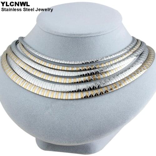 YLCNWL Silver Chokers