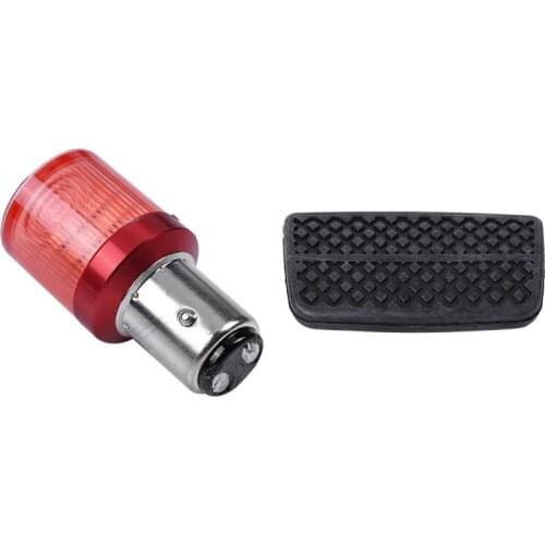 1 Pcs Motorcycle Led Lamp Brake Lamp & ​1 Pcs 46545-S1F-981 Rubber Car Clutch Pedal Pad Cover