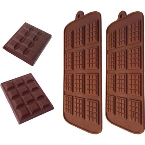 12 Even DIY Chocolate Chip Mold Waffle Pudding Pastry Piece Pastry Fondant Sugarcraft Cake Mold Silicone Mold Gingerbread House