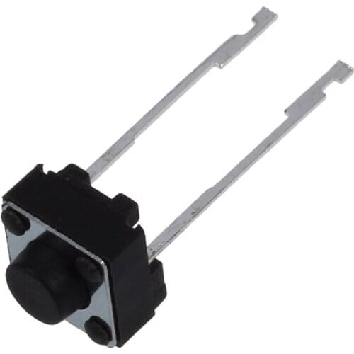 GTBL 20 Pcs 6x6x5mm Momentary Tactile Tact Push Button Switch 2 Pin DIP Through Hole